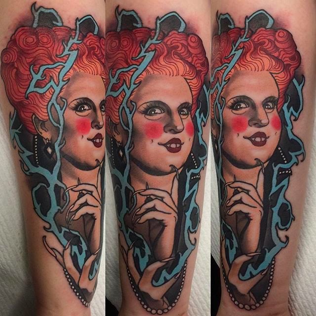 Sister Hocus Pocus tattoos by Megan K from South Main Tattoo  Piercing in  Doylestown PA  rtattoos
