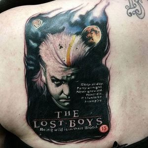 Alex Wright (IG—thealexwright) has even done the cover from The Lost Boys. #AlexWright #awesome #cultclassics #color #movieposters #realism #TheLostBoys