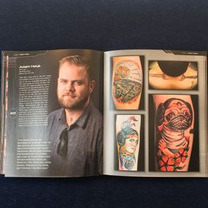 A photograph of Adam Guy Hays with a few of his awesome Star Wars tattoos from The Force in the Flesh (IG—adamguyhays). #AdamGuyHays #ShaneTurgeon #TheForceintheFlesh #StarWars