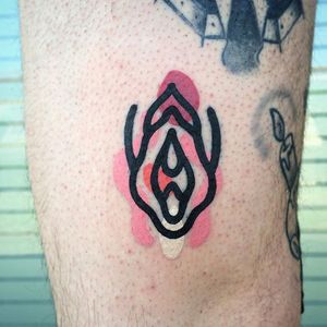 Destructured vagina tattoo by Mattia Mambo #MattiaMambo #vagina #nsfw #graphic