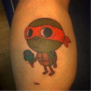 Tattoo uploaded by Luiza Siqueira • Por Steven Compton #StevenComptom  #gringo #newschool #colorida #colorful #nerd #geek #Krang #tartarugasNinja  #TeenageMutantNinjaTurtles #et #alien #badguy #vilao #desenho #animação # movie #filme #comics • Tattoodo