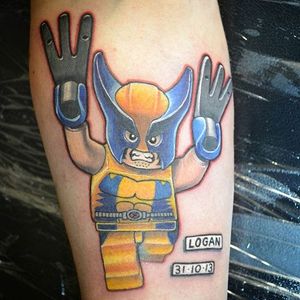 Wolverine Tattoo by Troy Slack #superhero #Marvel #TroyStark #Wolverine #Lego