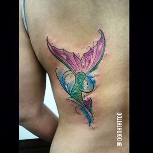 #DanielGagliardi #colorida #colorful #watercolor #aquarela #mermaid #sereia #TatuadoresDoBrasil