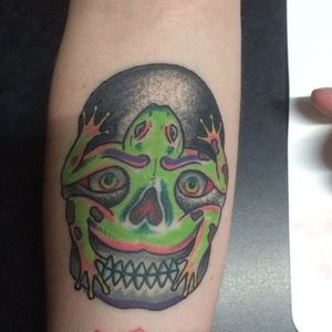 Skull frog tattoo by Gustavo D'Onofrio #GustavoDOnofrio #frogtattoo #Japanesertraditional
