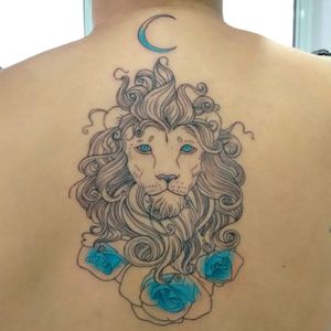 #LucasFranca #brazil #brasil #brazilianartist #tatuadoresdobrasil #blackwork #aquarela #watercolor #leao #lion #flor #flower #rosa #rose #lua #moon