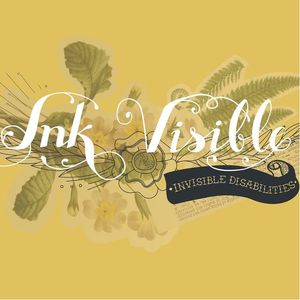 Another one of Ink Visible's logos, designed by Paige Buda (Instagram @paigebuda). #awareness #disabilities #InkVisible #logo