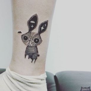 Tatuaje de un conejo por Panakota