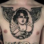Lady Tattoo by Andy Canino #lady #traditional #boldwillhold #bigtraditional #oldschool #AndyCanino