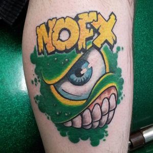 NOFX monster tattoo (via IG -- seventh_veil_tattoo_) #nofx #nofxtattoo