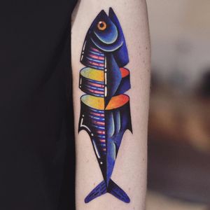 Lookin fishy by David Peyote #DavidPeyote #color #newtraditional #surreal #fish #nature #fishing #oceanlife #ocean #colorful #tattoooftheday