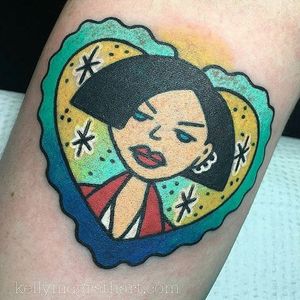Jane tattoo by Kelly McGrath. #Daria #cartoon #tvshow #character #90s #heart #KellyMcGrath