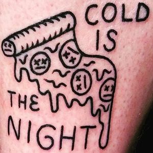 Cold is the (pizza) night (via IG—discount_stab_shack) #DiscountStabShack #WestOakland #IgnorantStyle #SelfTaught