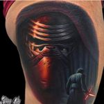 A long time ago in a galaxy far away...by Evan Olin #EvanOlin #realism #realistic #hyperrealism #starwars #portrait #RogueOne  #movie #lightsaber #color #scifi #tattoooftheday