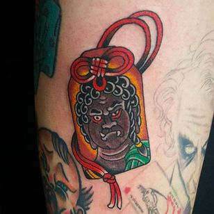 Bonita cabeza de fudo tatuada por Freddy Leo.  #FreddyLeo #japanesestyletattoo #irezumi #BuenosAires #fudo