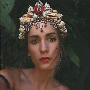 Mermaid crown of chelseasflowercrowns on Instagram. #mermaidcrown #mermaid #tattoodobabes #fashion