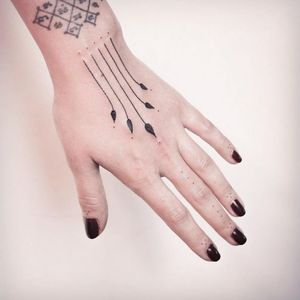 Simple lines on the hand #linework #btattooing #blackwork #lines #hand #dotwork #leaves #subtle #fineline #MelinaWendlandt