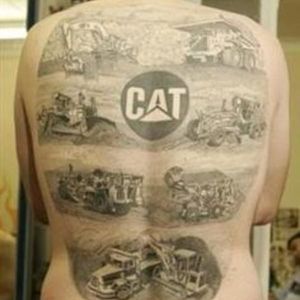 Even though this image is so blown out, we had to include it. We felt it our duty. Imagine this man's life for a moment. Amazing. #bulldozer #bulldozertattoo