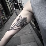 Iris Flower Tattoo by Andy Ma #blackwork #blackworktattoo #blackworktattoos #contemporary #contemporaryblackwork #moderntattoo #blackink #blackinktattoo #blackworkartist #AndyMa