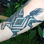 Horse Tattoo by Cheyenne Sawyer #horse #nativeamerican #nativeamaericanart #nativeamericandesign #traditional #CheyenneSawyer