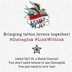 Dating Ink, a dating app for people who love tattoos. #DatingInk #JemmaLucy #dating #Relationships