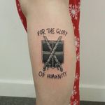 Little mantra from Attack on Titan by IG @chrismorristattoos