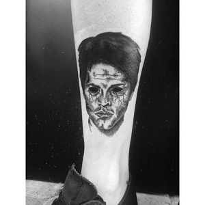 Castiel Tattoo by Brooke Ashleigh #supernatural #supernaturalshow #horror #tv #tvseries #portrait #BrookeAsleigh