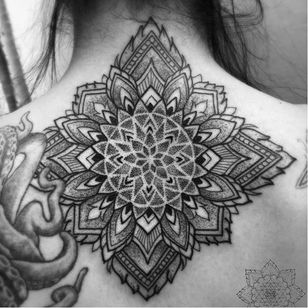 Mandala tattoo by Kirk Nilson #KirkNilson #KirkEdwardNeilsonII #mandala #dotwork