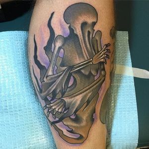 Dementor Tattoo by Nick Sarich #Dementor #DementorTattoo #HarryPotterTattoos #HaryPotterTattoo #HarryPotterInk #NickSarich