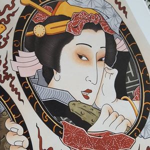 Geisha by Jan Willem #japanese #traditionaljapanese #irezumi #JanWillem