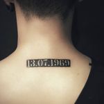 Date tattoo from @maskpagan via Instagram #maskpagan #datetattoo #smalltattoo #blacktattoos