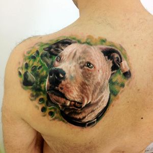 Tatuagem feita por Kobay Kronik! #KobayKronik #cachorro #dog #realismo