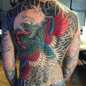 Phoenix (In Progress) Tattoo by Lango Oliveira #phoenix #japanese #japaneseart #irezumi #LangoOliveira