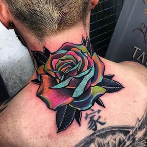 Tattoo by Little Andy #rose #rosetattoo #rosetattoos #abstractrose #contemporaryrose #surrealrose #surrealtattoo #moderntattoo #AndrewMarsh #LittleAndy