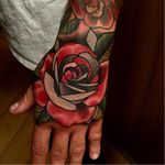 Bold rose tattoo by Leah Tattooer #LeahTattooer #neotraditional #rose