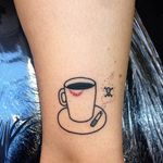 Coffee tattoo by Emily Alice Johnston. #EmilyAliceJohnston #coffee #coffeelover #mug #drink #coffeelover