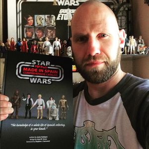 The author of The Force in the Flesh Shane Turgeon with some of his collector items. #ShaneTurgeon #TheForceintheFlesh #StarWars