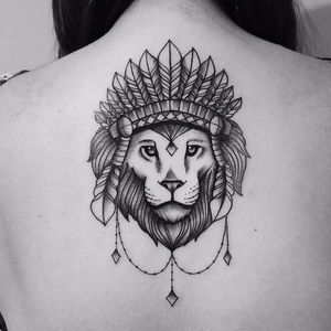 Leão Rei. #MateusMattar #blackwork #geometria #geometry #TatuadoresDoBrasil #leao #lion