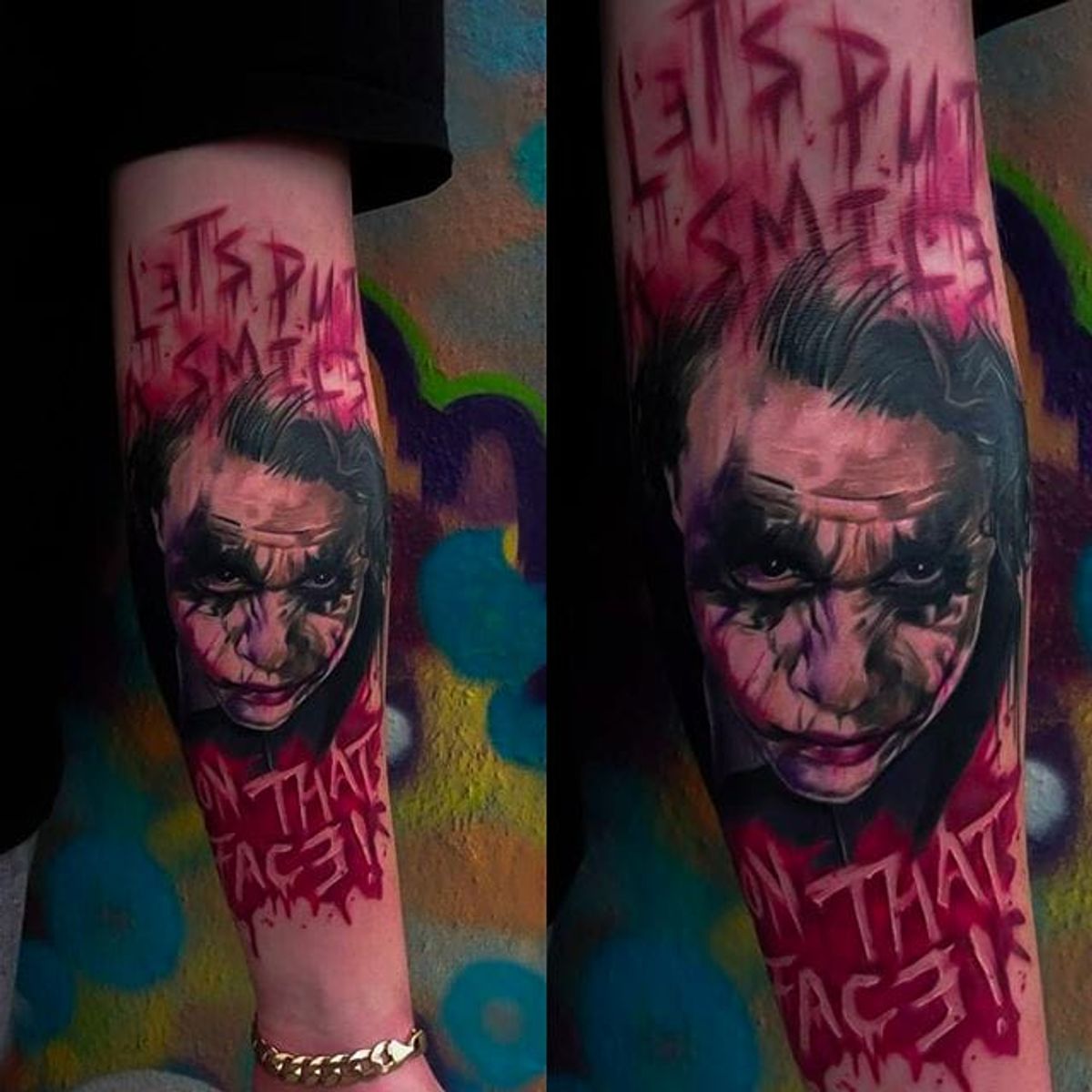 Tattoo uploaded by rcallejatattoo • Gruesome looking Heath Ledger Joker ...