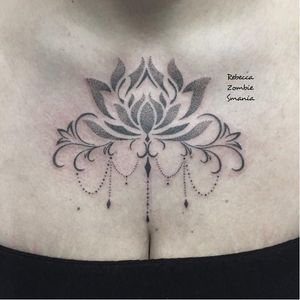 Tattoo by Rebecca Zombie Smania #flower #RebeccaZombieSmania