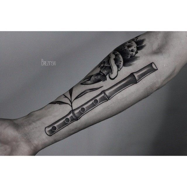 Flautist's Tattoo | Flute tattoo, Music tattoo designs, Small music tattoos