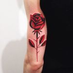 Another cool rose by Denis Marakhin #redblack #flower #rose #graphic #DenisMarakhin