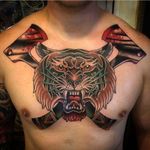 Axed by Phil Hatchet (via IG-philhatchetyau) #traditional #cats #Cattoo #color #PhilHatchetyau