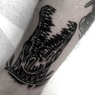 Tatuaje de cocodrilo por Roblake