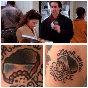 Seinfeld tattooo by artist unknown. #seinfeld #tvshow #tvseries #tv