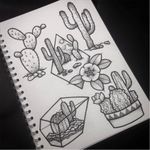 Dotwork cactus flash by Hannah Louise Trunwitt #HannahLouiseTrunwitt #apprentice #dotwork #cactus #tattooapprentice