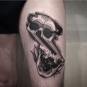 Skull Tattoo by Luca Degenerate #skull #skulltattoo #neotraditional #neotraditionaltattoo #neotraditionaltattoos #neotraditionalartist #LucaDegenerate