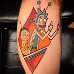 OG @chase_tattoos capturing the essence of #rickandmorty