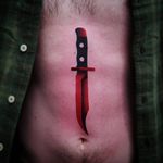Dagger tattoo by Uve #Uve #graphic #redink #bold #popart #sword #knife #blade #dagger