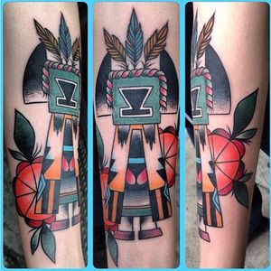 Kachina Tattoo by @pmacdonaldtattoo #kachinadoll #kachina #nativeamerican #nativeamericanart #nativeamericandoll #americanindian