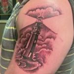 David Hills' tattoo. #DavidHills #Lighthouse #lighthousetattoo #buffalo